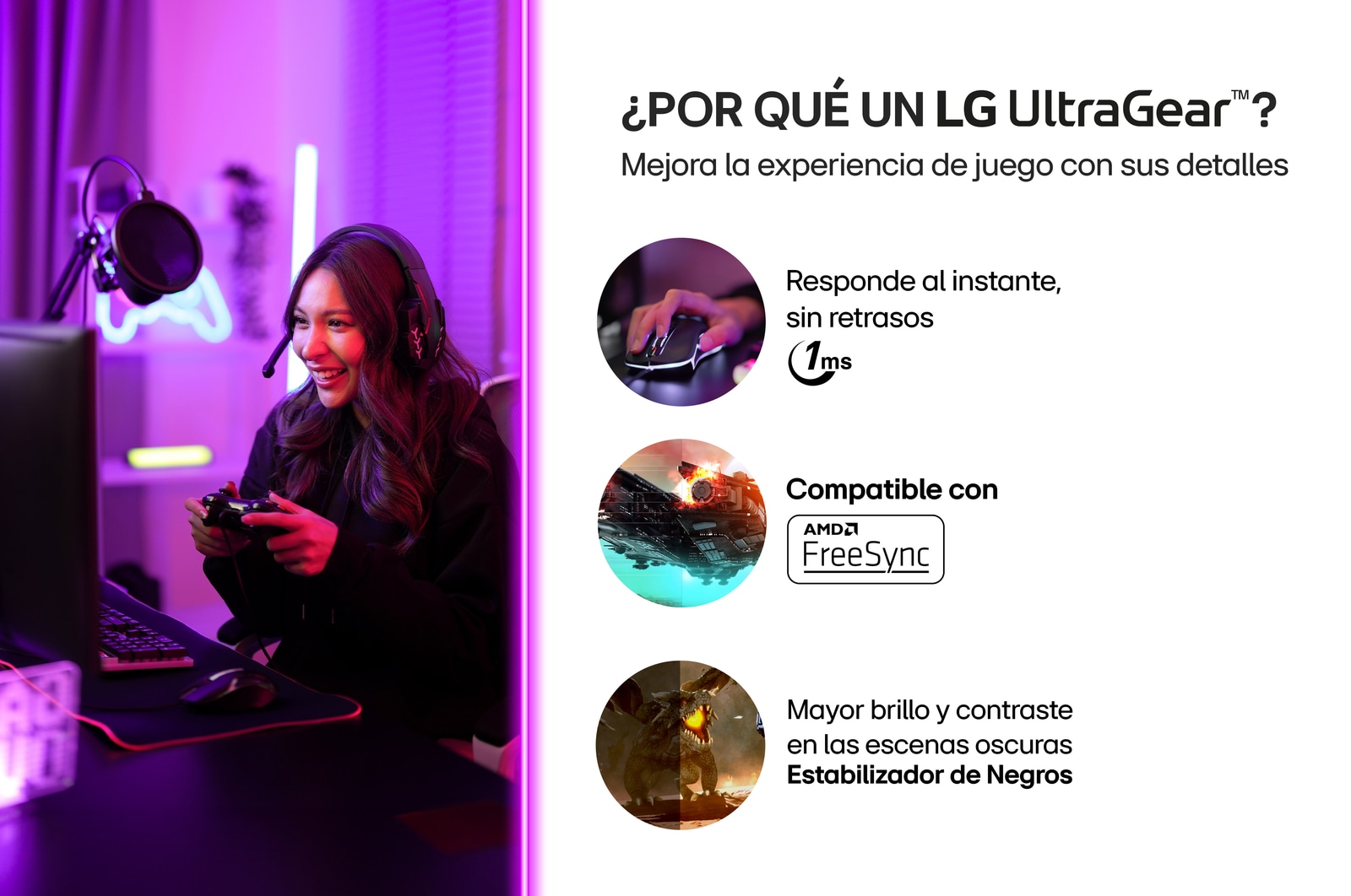 Porque 24”Monitor Gamer UltraGear™